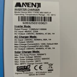11KW 48V Hybrid Solar Inverter 230V MPPT Off Grid Tie Parallel Photovoltaic Inverter Pure Sine Wave 160A Solar Charger PV 500V