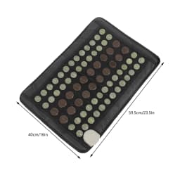 Infrared Back Heating Pad with Jade and Tourmaline Stones, 23.5x16in Smart Controller Heat Pad for Pain Relief Muscle Relaxation, Auto Shut-off EU Plug