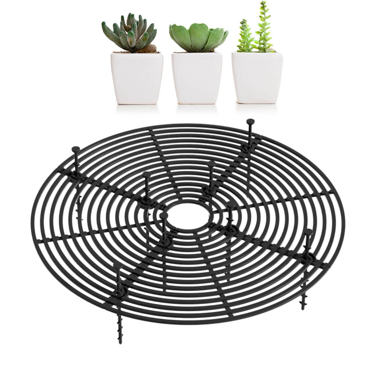 Plant Pot Grid, Flower Pot Soil Guard Cover, Reusable Plant Pot Grid Cover, Protect Baby From Plant Dirt