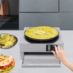 3KW Electric Crepe Maker 40cm Non-Stick Pan, Pancake Machine 220V, Kitchen Cooking Tools for Home & Shop Use