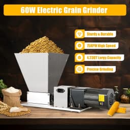 4L Electric Grain Mill 20kg/h Barley Grinder Wet/Dry Malt Crusher Grain HomeBrew Mill Widely Use For Grain Feed Production