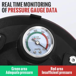 1 Pair Vacuum Suction Cups, 8 Inch 617lbs Heavy Duty Glass Sucker Lifter Pressure Gauge Tile Granite Lifting Window Replacement
