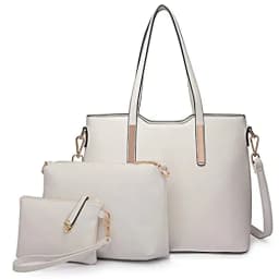 Miss Lulu WOMEN'S Shoulder bag Set 3 Piece Large Handle bag Carry bag Tote Bag Women handbag Comfortable