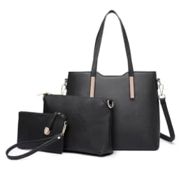 Miss Lulu WOMEN'S Shoulder bag Set 3 Piece Large Handle bag Carry bag Tote Bag Women handbag Comfortable