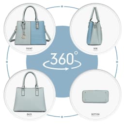 Miss Lulu WOMEN'S Handbag, PU leather Elegant Handle bag, Vintage Hobo bag with Detachable Shoulder Strap and Top Handle