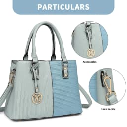 Miss Lulu WOMEN'S Handbag, PU leather Elegant Handle bag, Vintage Hobo bag with Detachable Shoulder Strap and Top Handle