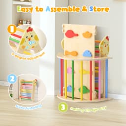 7-in-1 Toddler Climbing Frame Playground Indoor Play Gym Wooden Slide For Kids Training Baby