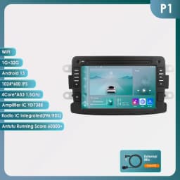 7" Hizpo 2Din Android Car Radio for Dacia Duster Logan Sandero Renault Captur Xray Symbol Dokker Auto Carplay GPS RDS DSP 4G BT