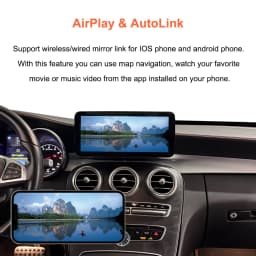 Bonroad 10.25/12.3 "Wireless Carplay Android Auto Screen For Mercedes Benz C Class W205 GLC X253 V-Class W446 2014-2018 NTG 5.0