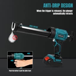 18V Electric Caulking Gun 4 speed Glue Gun LED Wireless Doors and Windows Electric Sewing Glue Tool For Makita Battery