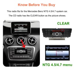 Bonroad 10.25 "Linux Wireless Carplay Android Auto Car Stereo For Mercedes-Benz A CLA GLA W176 W117 X156 2013-2015 NTG4.5 System