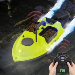 Portable Fishing Bait Boat with Remote Control GPS Signal 2 X 5200 mAh Li-ion Batteries Fishing Feed Boat