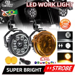 CO LIGHT New 5" LED Work Light High Low Beam DRL Fog lights Strobe Driving Lamp For BMW Motorcycle SUV ATV UTV Truck Car 10-80V