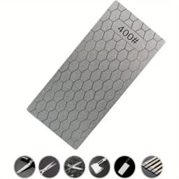 5 Pieces Diamond Sharpening Stone Set, Diamond Lapping Plate Coarse/Medium/Fine Grit Sharpener, 400/600/800/1000/1200 Grit