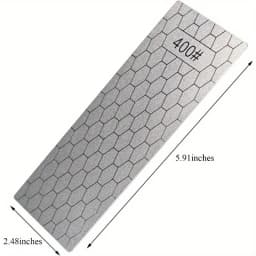 5 Pieces Diamond Sharpening Stone Set, Diamond Lapping Plate Coarse/Medium/Fine Grit Sharpener, 400/600/800/1000/1200 Grit