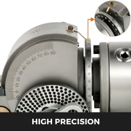 SucceBuy Dividing Head 4-In Indexing Head Milling 100MM Semi-Universal 3 jaw Chuck Dividing Head Set for Precision Rotary Table