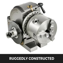 SucceBuy Dividing Head 4-In Indexing Head Milling 100MM Semi-Universal 3 jaw Chuck Dividing Head Set for Precision Rotary Table