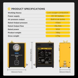 AUTOOL 12V Automotive EVAP Leakage Analyzer Detector Car Smoke Leak Detector Pipe Leak Locator X Oil Pipe Diagnostic Tool