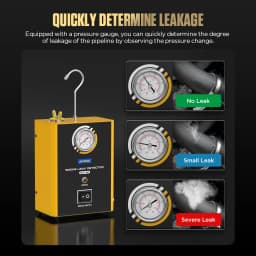 AUTOOL 12V Automotive EVAP Leakage Analyzer Detector Car Smoke Leak Detector Pipe Leak Locator X Oil Pipe Diagnostic Tool