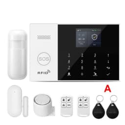 GSM Alarm System Works with Tuya WIFI Smart Secutrity Home Alarm 2G 433MHz Motion Detector Door Sensor Burglar Work Alexa Google