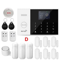 GSM Alarm System Works with Tuya WIFI Smart Secutrity Home Alarm 2G 433MHz Motion Detector Door Sensor Burglar Work Alexa Google