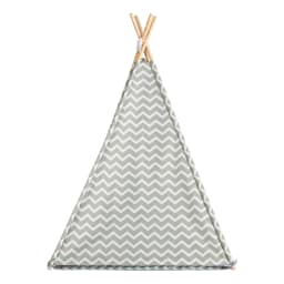 SoBuy OSS03 Tipite Tent Game tent tent for Kids 1 Door and 1 Window Playhouse Kids tent Indian White/Grey