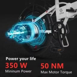 Electric Bike 350W Brushless Motor 48V10.4AH Built-in Lithium Battery Folding Ebike 20-inch Tire Aluminum Alloy Electric Bicycle