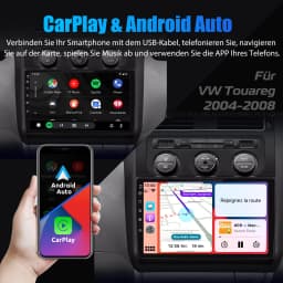 ESSGOO For VW Touran 1T1 1T2 1T3 2003-2010 10.1" Android 14 Wireless Carplay Car stereo radio GPS NAV WIFI SWC BT Mirror link FM