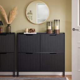 SoBuy FSR177-L 4 flap shoe cabinet narrow shoe rack 4 shelf surface shoe chest of drawers shoe shelf