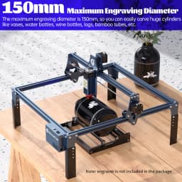 SCULPFUN Laser Rotary Roller Laser Engraver Y-axis Rotary Roller 360° Rotating for 6-150mm Different Engraving Diameter for Las