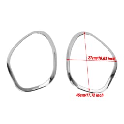 Artudatech 2X Chrome Headlight Trim Ring Bezels For Mini Cooper R60 Countryman 2011-2016
