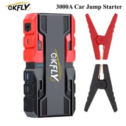 GKFLY 3000A Car Jump Starter 44.4Wh Power Bank Portable Starting Device Car Battery Charger Booster Buster for Diesel Petrol
