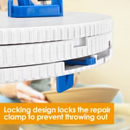 Pottery Ceramic Trim Holder Clip Centers Adjustable Wheel Clamp Plastic Round Plate Polymer Scraping Modelling Repair Sculpting