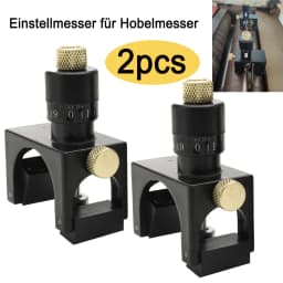 2Pcs Woodworking Magnetic Planer Blade Setting Jig, Adjustable Magnetic Planer Jointer Knife Blade Vernier Height Setter Jig Ga