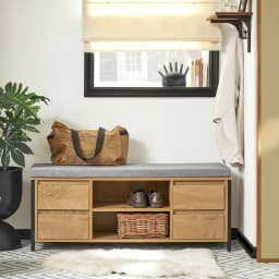 SoBuy FSR149-N Shoe bench Shoe cabinet with bench Shoe chest seat chest of drawers bench with storage shoe rack with seat