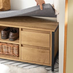 SoBuy FSR149-N Shoe bench Shoe cabinet with bench Shoe chest seat chest of drawers bench with storage shoe rack with seat