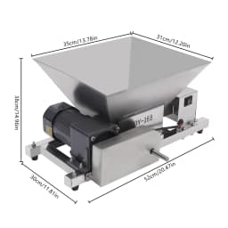 60W 220V Electric Grain Grinder Stainless Steel 4L/1.06gal 44lbs/h Rice Corn Grinding Machine