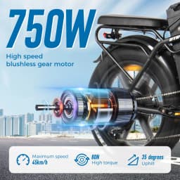 ChamRider DTS425 Ebike 48V25AH Battery 125KM Range 750W Power Best Value Choice for European Food Delivery Riders Electric Bike