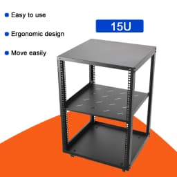 12U/15U/20U Network Cabinet 2mm Adjust Shelf With 4 wheels for Server/Shielded Cabinet Mobile Audio Amplifier Rack Shelf