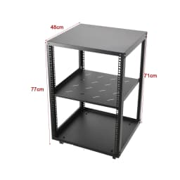 12U/15U/20U Network Cabinet 2mm Adjust Shelf With 4 wheels for Server/Shielded Cabinet Mobile Audio Amplifier Rack Shelf