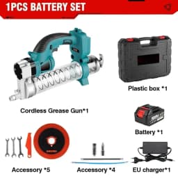 10000PSL Cordless Electric Grease Gun 689Bar High Pressure Car Lubricating Oil Car Maintenance Power Tool For Makita 18v Battery