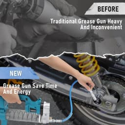 10000PSL Cordless Electric Grease Gun 689Bar High Pressure Car Lubricating Oil Car Maintenance Power Tool For Makita 18v Battery