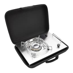 Stainless Steel Outdoor Camping Stove Foldable IGT Gas Stove Camping Table Stove Natural Hiking Accessory