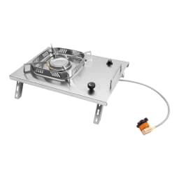 Stainless Steel Outdoor Camping Stove Foldable IGT Gas Stove Camping Table Stove Natural Hiking Accessory