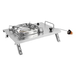 Stainless Steel Outdoor Camping Stove Foldable IGT Gas Stove Camping Table Stove Natural Hiking Accessory