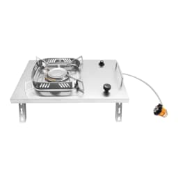 Stainless Steel Outdoor Camping Stove Foldable IGT Gas Stove Camping Table Stove Natural Hiking Accessory