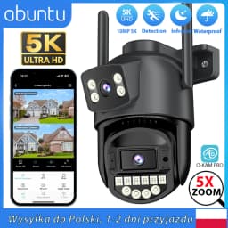 10MP 5K Wifi Camera Dual Lens Dual Screens HD Outdoor Security Camera Email Alert Ai Night Vision CCTV Home Surveillance Camera