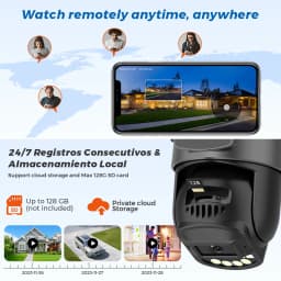 10MP 5K Wifi Camera Dual Lens Dual Screens HD Outdoor Security Camera Email Alert Ai Night Vision CCTV Home Surveillance Camera