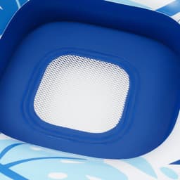 U-Shaped Backrest Design 2 Person Inflatable Pool Lounger Float with a Cup Holder for Summer Pool Party Beach Lake and Vacation