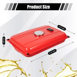 4 Gal Fuel Tank Fit for Honda Series Single-Cylinder Generators, Red, Iron, Generator Fuel Tank for Construction Sites